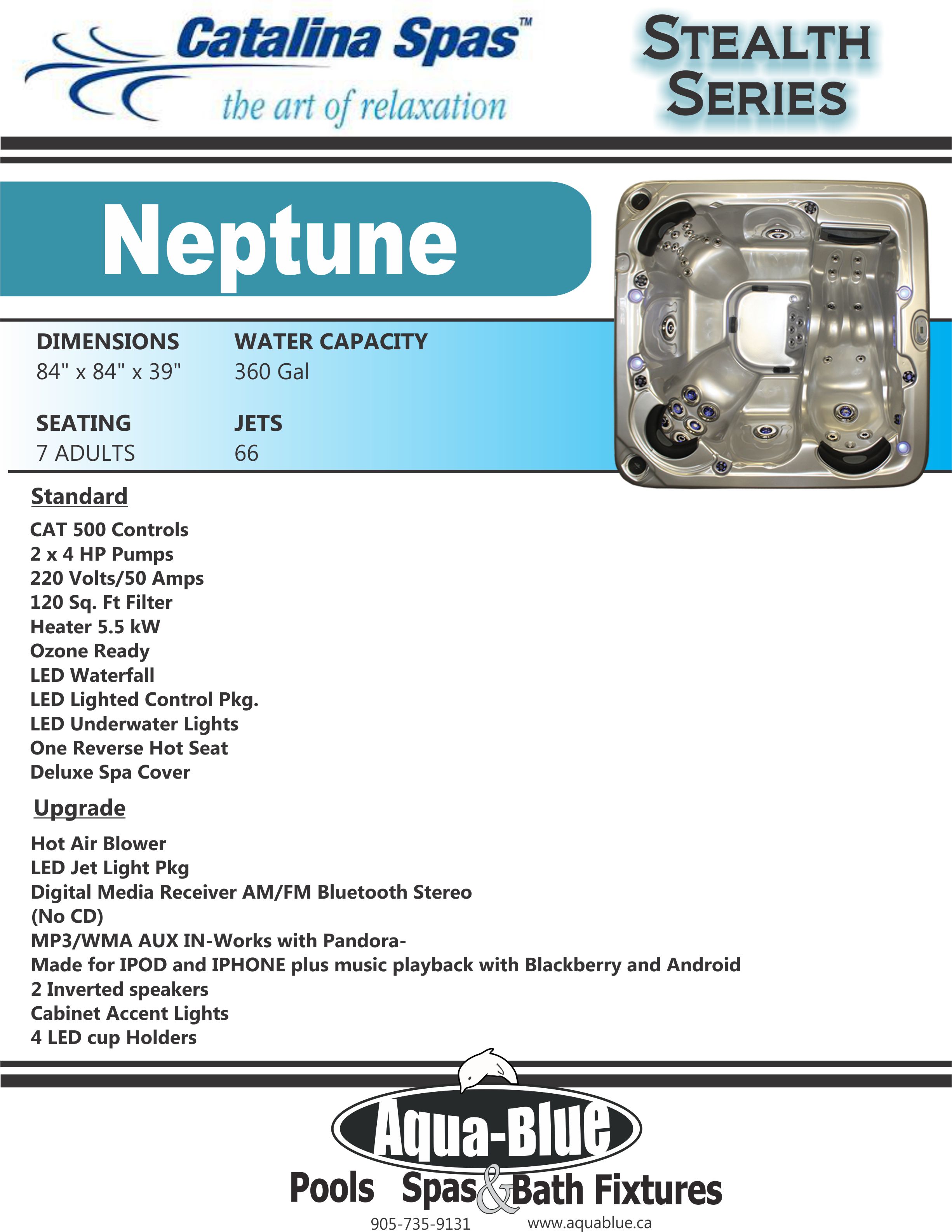 Stealth Neptune Hot Tub Stealth Series Hot Tubs Products AquaBlue Welland