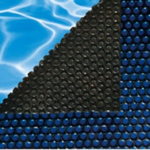 Aquablue - 16x32 Oval Solar Blanket - Blue/Black