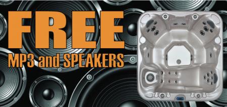 FREE MP3 and Speakers with select FREESTYLE SPAS