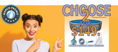 Choose 2 Accessories for $149. with select Aboveground Pools