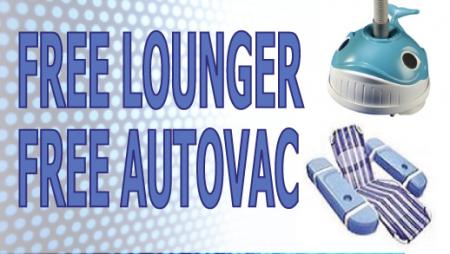 Free Auto Vacuum and Lounger with All Aboveground Packages