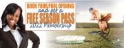 Book an in ground or above ground pool opening and receive a FREE SEASON PASS